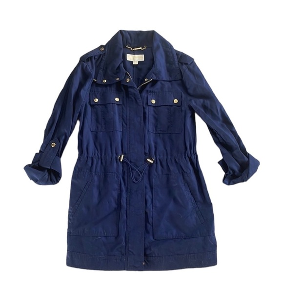 MICHAEL Michael Kors Size Small Navy Blue Utility Jacket - Picture 2 of 8